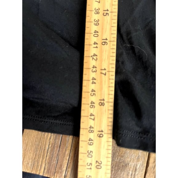 American Eagle Soft & Sexy black T shirt size XS draped front, deep v-neck, long - Picture 5 of 8